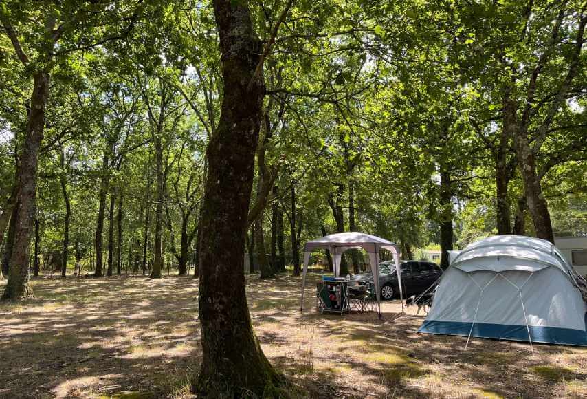 emplacement tente camping gironde